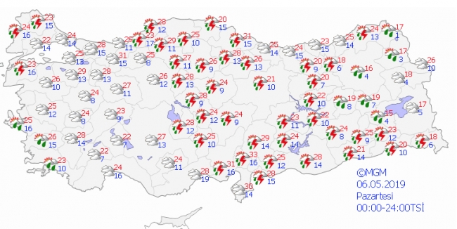 Ramazanın ilk haftasında hava durumu